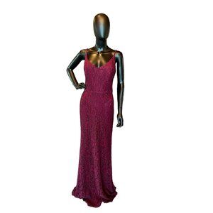 NWOT Hayley Paige Sangria Lace Bridesmaid